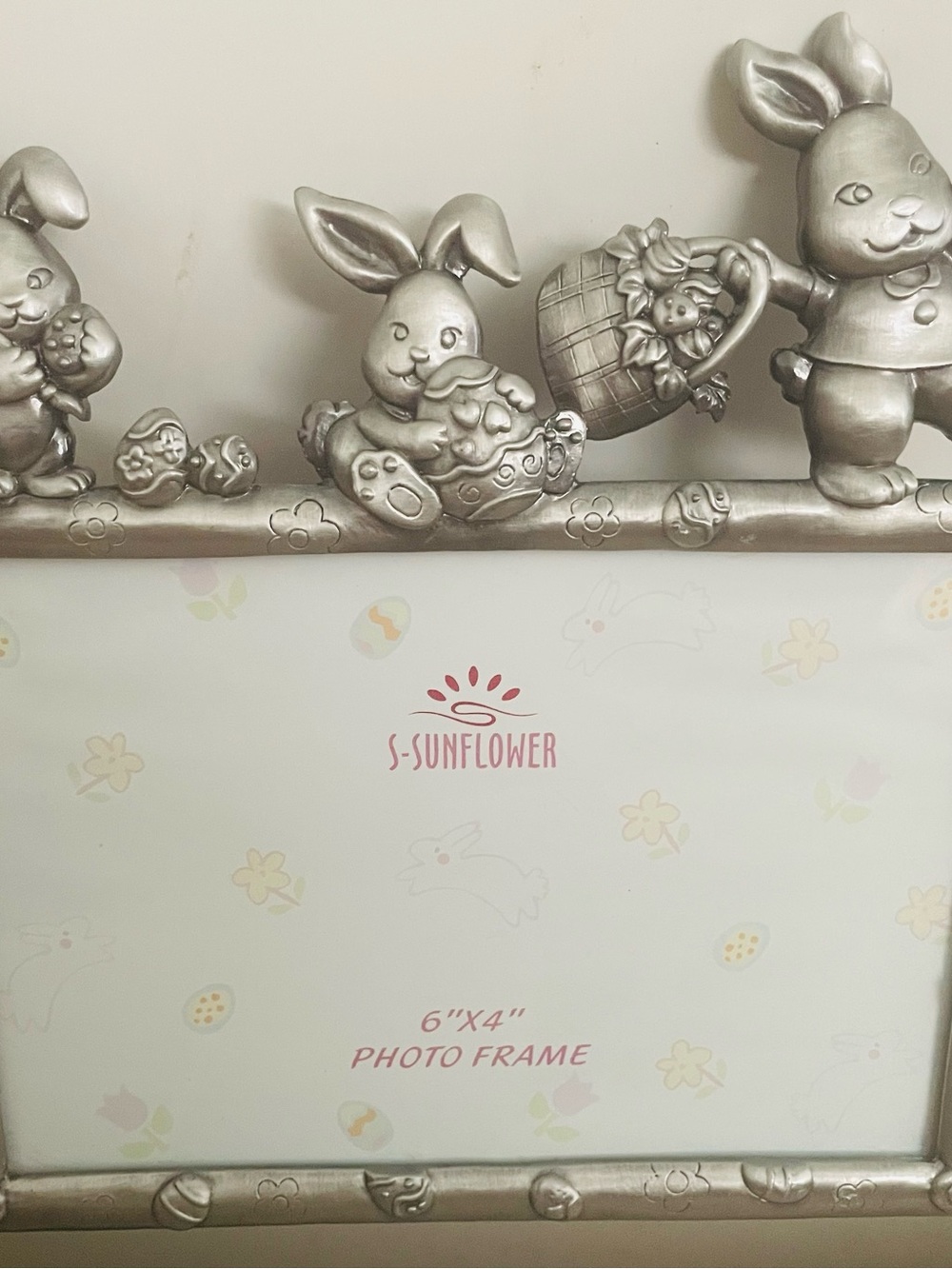 Photo Frame - Silver Bunny Spring Easter - Picture 2 of 4